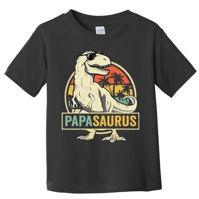 Papasaurus T Rex Dinosaur Papa Saurus Family Matching Toddler T-Shirt