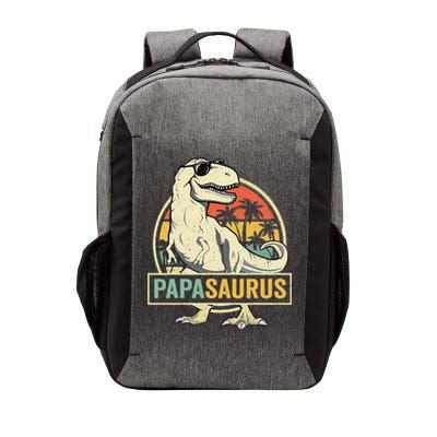 Papasaurus T Rex Dinosaur Papa Saurus Family Matching Vector Backpack