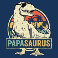 Papasaurus T Rex Dinosaur Papa Saurus Family Matching Infant Baby Jersey Bodysuit