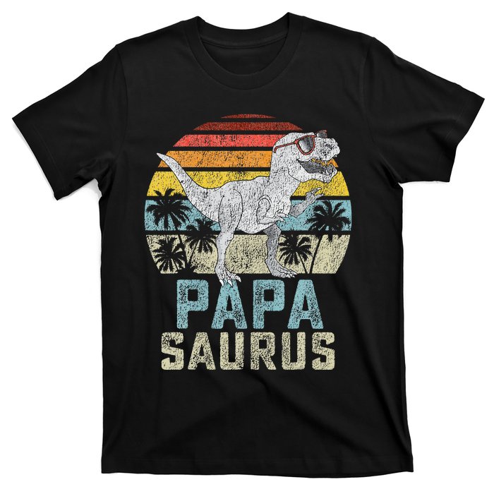 Papasaurus T Rex Dinosaur Papa Saurus Family Matching T-Shirt