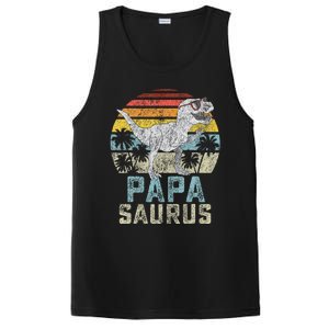 Papasaurus T Rex Dinosaur Papa Saurus Family Matching PosiCharge Competitor Tank