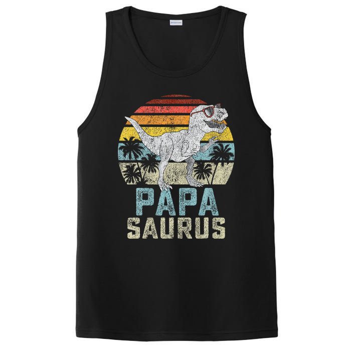 Papasaurus T Rex Dinosaur Papa Saurus Family Matching PosiCharge Competitor Tank