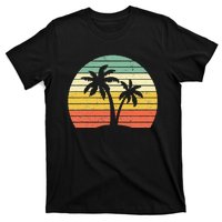 Palm Tree Retro Tropical Beach T-Shirt