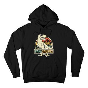 Papasaurus T Rex Dinosaur Papa Saurus Family Matching Hoodie