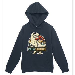 Papasaurus T Rex Dinosaur Papa Saurus Family Matching Urban Pullover Hoodie