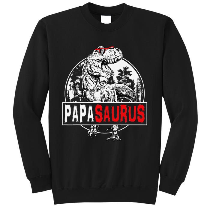 PAPAsaurus T rex Dinosaur Funny PAPA Saurus Family Matching Sweatshirt