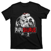 PAPAsaurus T rex Dinosaur Funny PAPA Saurus Family Matching T-Shirt