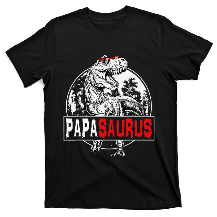 PAPAsaurus T rex Dinosaur Funny PAPA Saurus Family Matching T-Shirt