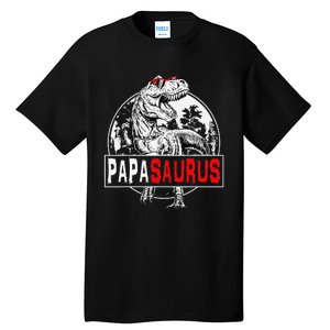 PAPAsaurus T rex Dinosaur Funny PAPA Saurus Family Matching Tall T-Shirt