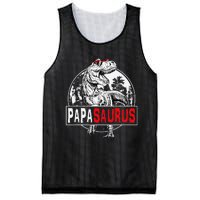 PAPAsaurus T rex Dinosaur Funny PAPA Saurus Family Matching Mesh Reversible Basketball Jersey Tank