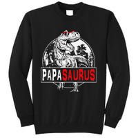 PAPAsaurus T rex Dinosaur Funny PAPA Saurus Family Matching Tall Sweatshirt