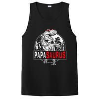 PAPAsaurus T rex Dinosaur Funny PAPA Saurus Family Matching PosiCharge Competitor Tank