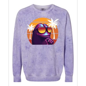 Pepe Tropical Retro Sunset Colorblast Crewneck Sweatshirt