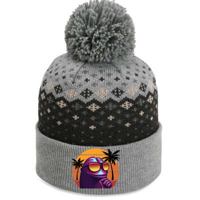 Pepe Tropical Retro Sunset The Baniff Cuffed Pom Beanie