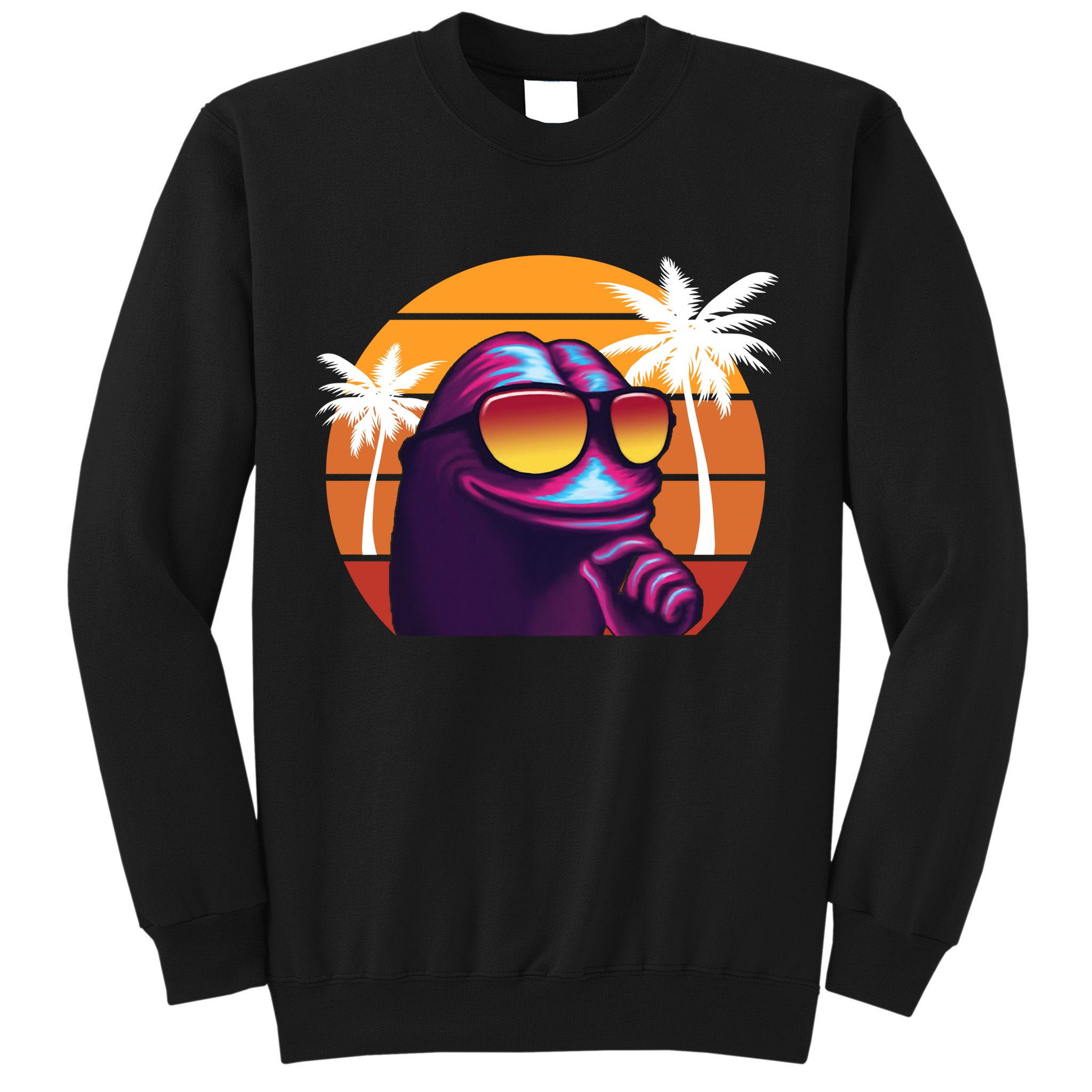 Pepe Tropical Retro Sunset Tall Sweatshirt