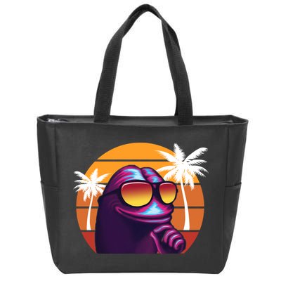 Pepe Tropical Retro Sunset Zip Tote Bag