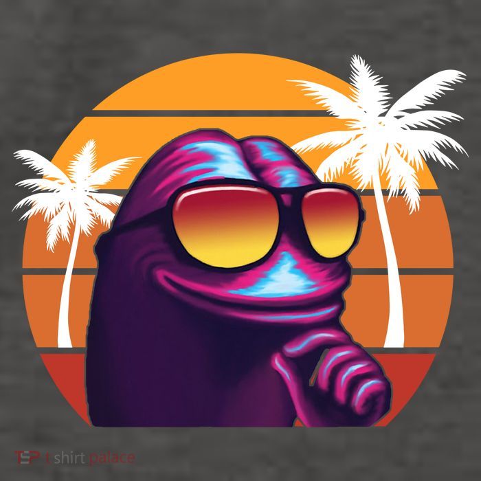 Pepe Tropical Retro Sunset Vector Backpack