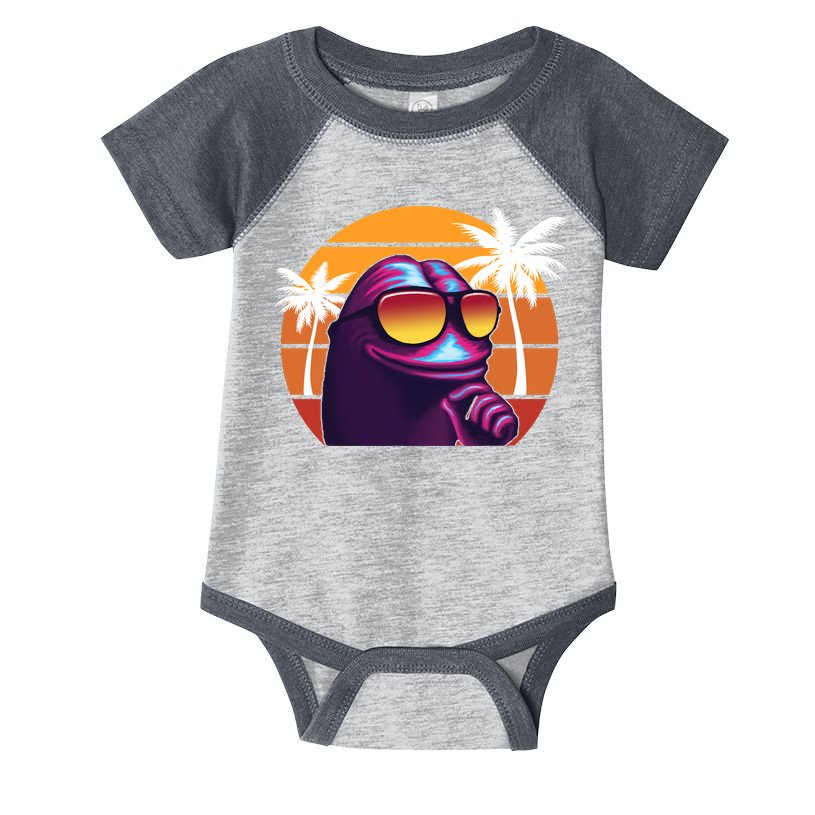 Pepe Tropical Retro Sunset Infant Baby Jersey Bodysuit