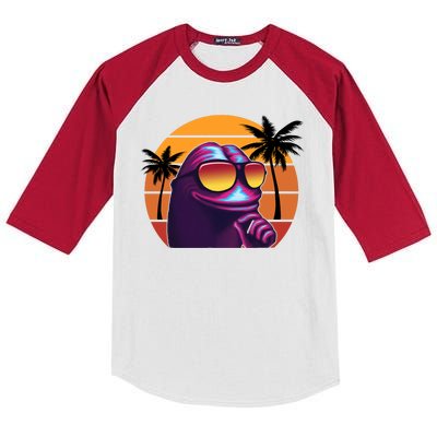 Pepe Tropical Retro Sunset Kids Colorblock Raglan Jersey