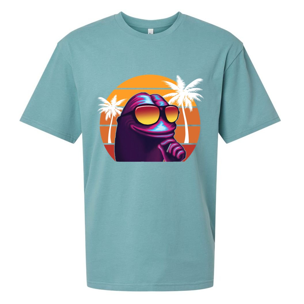 Pepe Tropical Retro Sunset Sueded Cloud Jersey T-Shirt