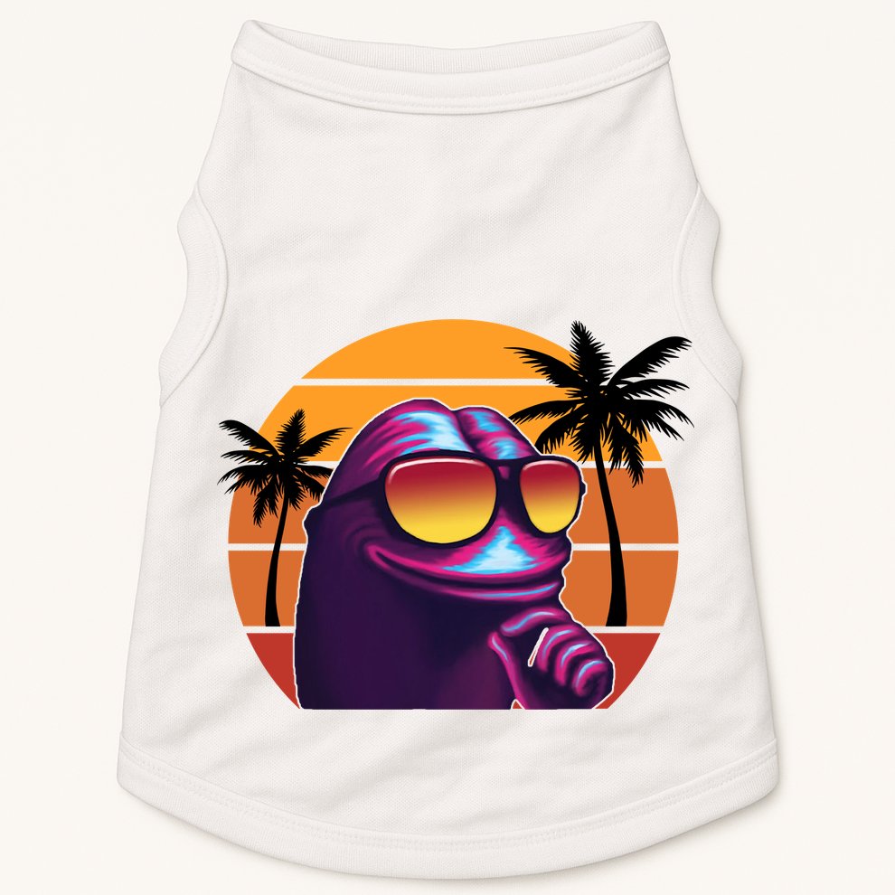Pepe Tropical Retro Sunset Doggie Tank