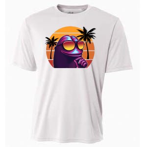 Pepe Tropical Retro Sunset Cooling Performance Crew T-Shirt