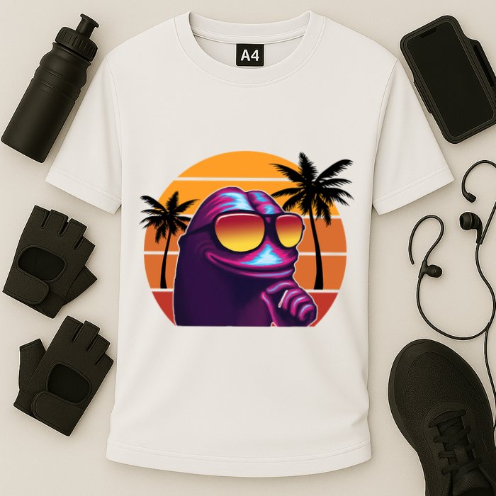Pepe Tropical Retro Sunset Cooling Performance Crew T-Shirt