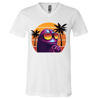 Pepe Tropical Retro Sunset V-Neck T-Shirt