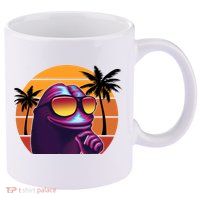 Pepe Tropical Retro Sunset 11oz C Handle Ceramic Mug