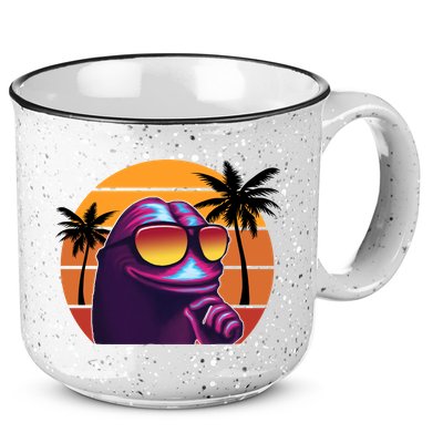 Pepe Tropical Retro Sunset 15oz Campfire Ceramic Mug