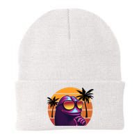 Pepe Tropical Retro Sunset Knit Cap Winter Beanie