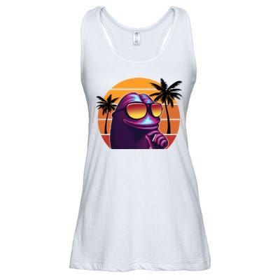 Pepe Tropical Retro Sunset Ladies Essential Flowy Tank