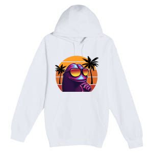 Pepe Tropical Retro Sunset Premium Pullover Hoodie