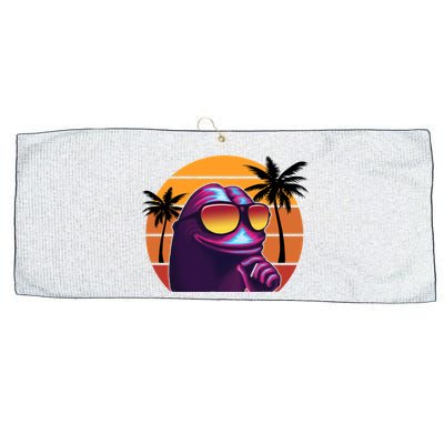 Pepe Tropical Retro Sunset Large Microfiber Waffle Golf Towel