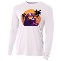 Pepe Tropical Retro Sunset Cooling Performance Long Sleeve Crew