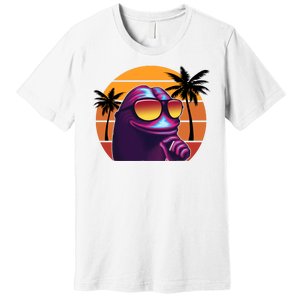 Pepe Tropical Retro Sunset Premium T-Shirt