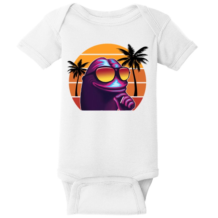 Pepe Tropical Retro Sunset Baby Bodysuit