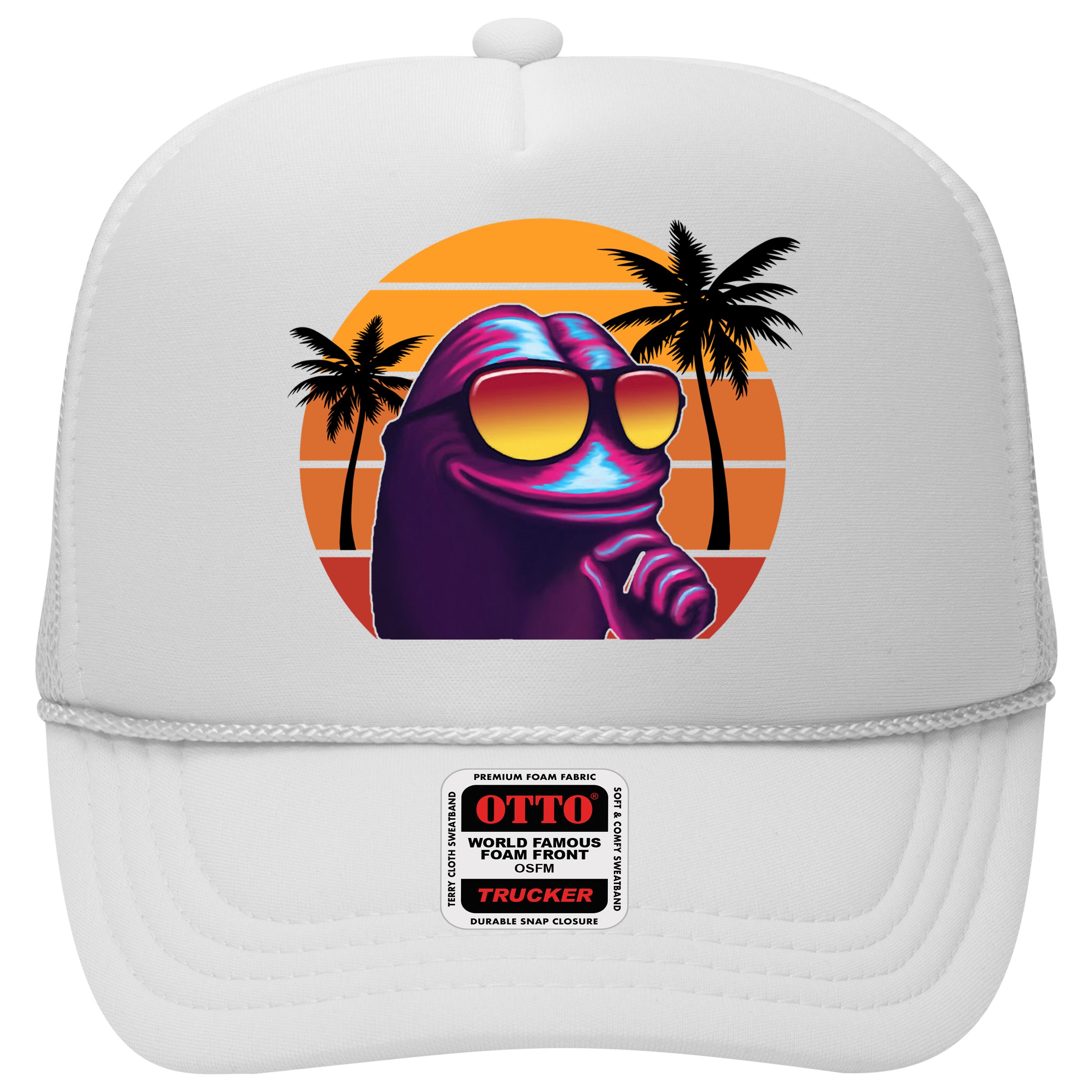 Pepe Tropical Retro Sunset Hat