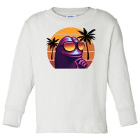 Pepe Tropical Retro Sunset Toddler Long Sleeve Shirt