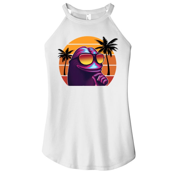 Pepe Tropical Retro Sunset Women's Perfect Tri Rocker Tank