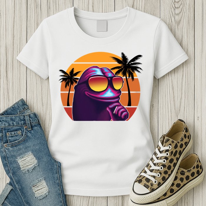 Pepe Tropical Retro Sunset Womens T-Shirt
