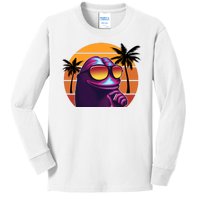 Pepe Tropical Retro Sunset Kids Long Sleeve Shirt