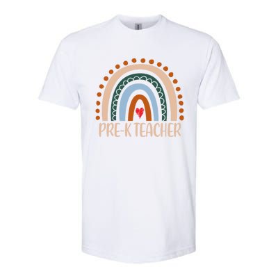 Pregiftk Teacher Rainbow Appreciation Day Hello Back To School Cute Gift Softstyle CVC T-Shirt