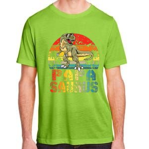 Papasaurus T Rex Dinosaur Funny Papa Saurus Family Matching Gift Adult ChromaSoft Performance T-Shirt