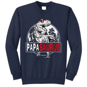 PAPAsaurus T Rex Dinosaur Funny PAPA Saurus Family Matching Sweatshirt