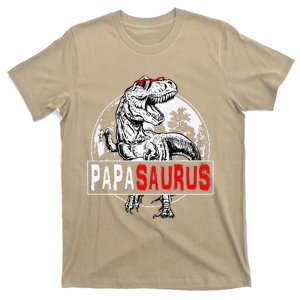 PAPAsaurus T Rex Dinosaur Funny PAPA Saurus Family Matching T-Shirt