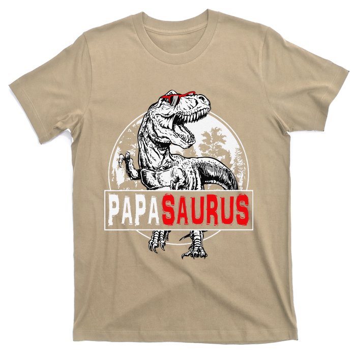 PAPAsaurus T Rex Dinosaur Funny PAPA Saurus Family Matching T-Shirt