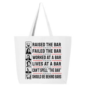 Pro Trump Raised The Bar Funny Political Anti Biden Meme 25L Jumbo Tote