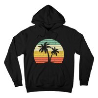 Palm Tree Retro Tropical Beach Hoodie