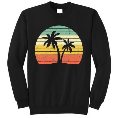 Palm Tree Retro Tropical Beach Sweatshirt